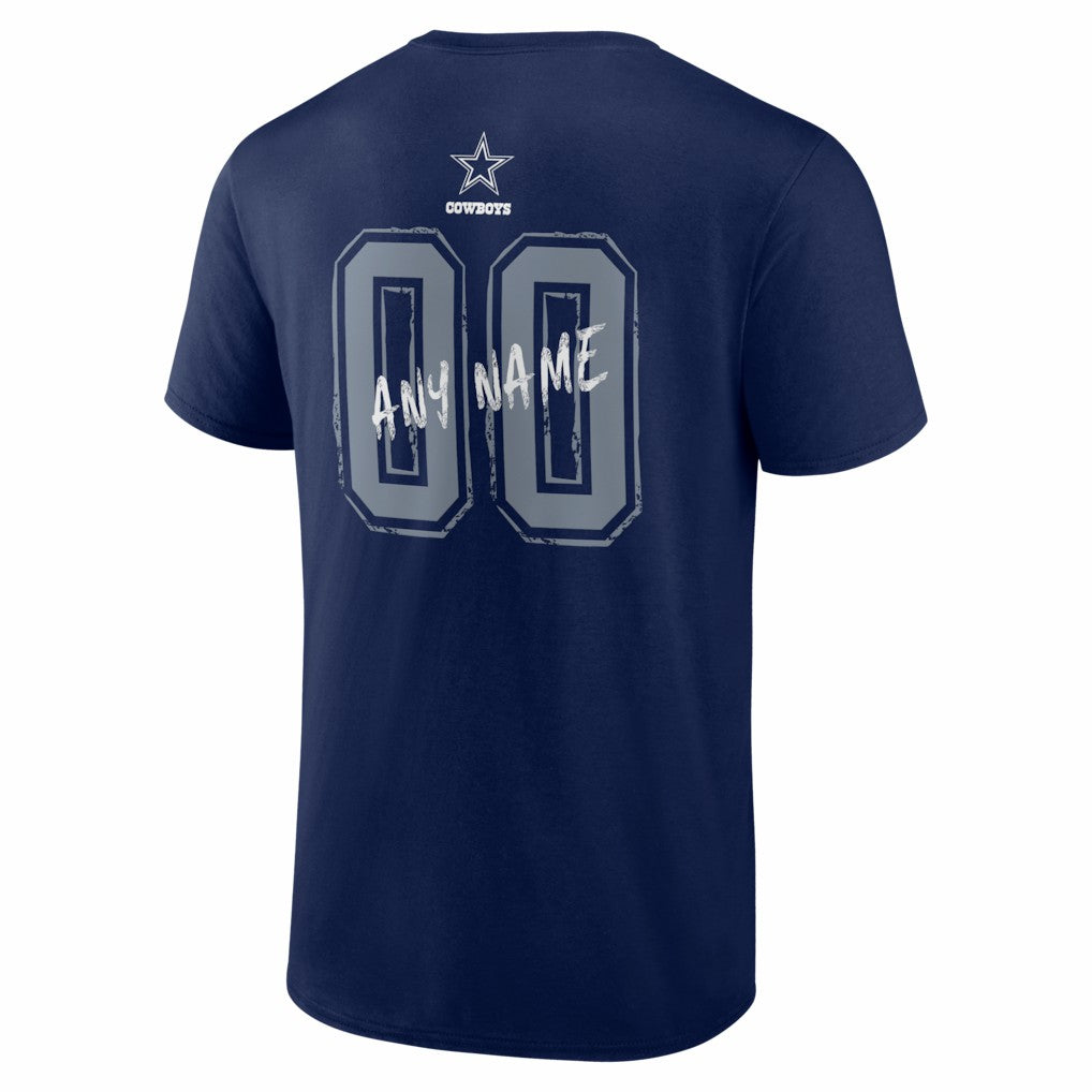 NFL Dallas Cowboys Hustle Personalized Name & Number T-Shirt