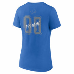 NFL Detroit Lions Women's Hustle Personalized Name & Number V-Neck T-Shirt