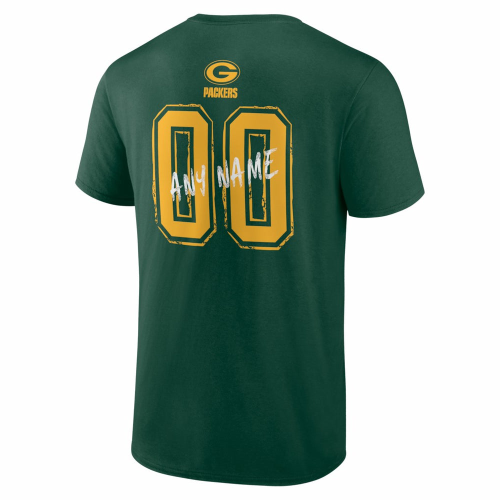 NFL Green Bay Packers Hustle Personalized Name & Number T-Shirt