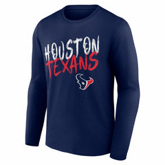NFL Houston Texans Hustle Personalized Name & Number Long Sleeve T-Shirt