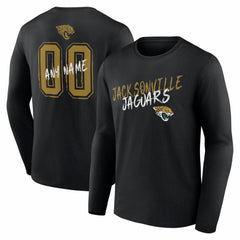 NFL Jacksonville Jaguars Hustle Personalized Name & Number Long Sleeve T-Shirt