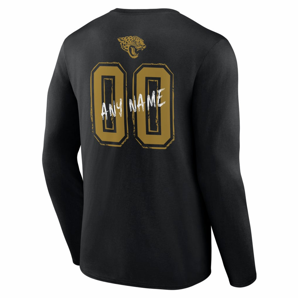 NFL Jacksonville Jaguars Hustle Personalized Name & Number Long Sleeve T-Shirt