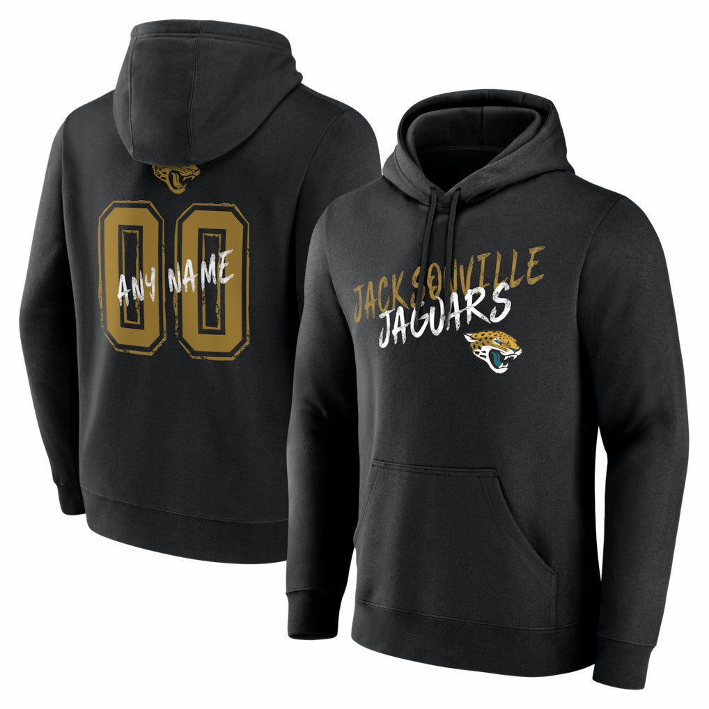 NFL Jacksonville Jaguars Hustle Personalized Name & Number Hoodie
