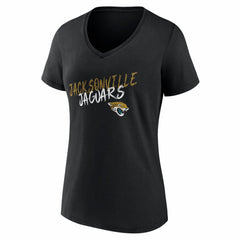 NFL Jacksonville Jaguars Women's Hustle Personalized Name & Number V-Neck T-Shirt
