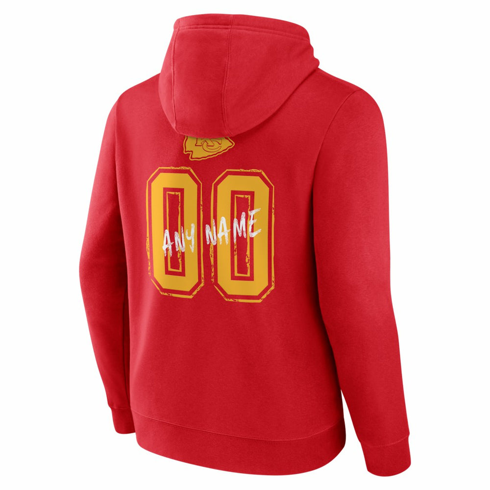 NFL Kansas City Chiefs Hustle Personalized Name & Number Hoodie
