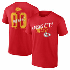NFL Kansas City Chiefs Hustle Personalized Name & Number T-Shirt