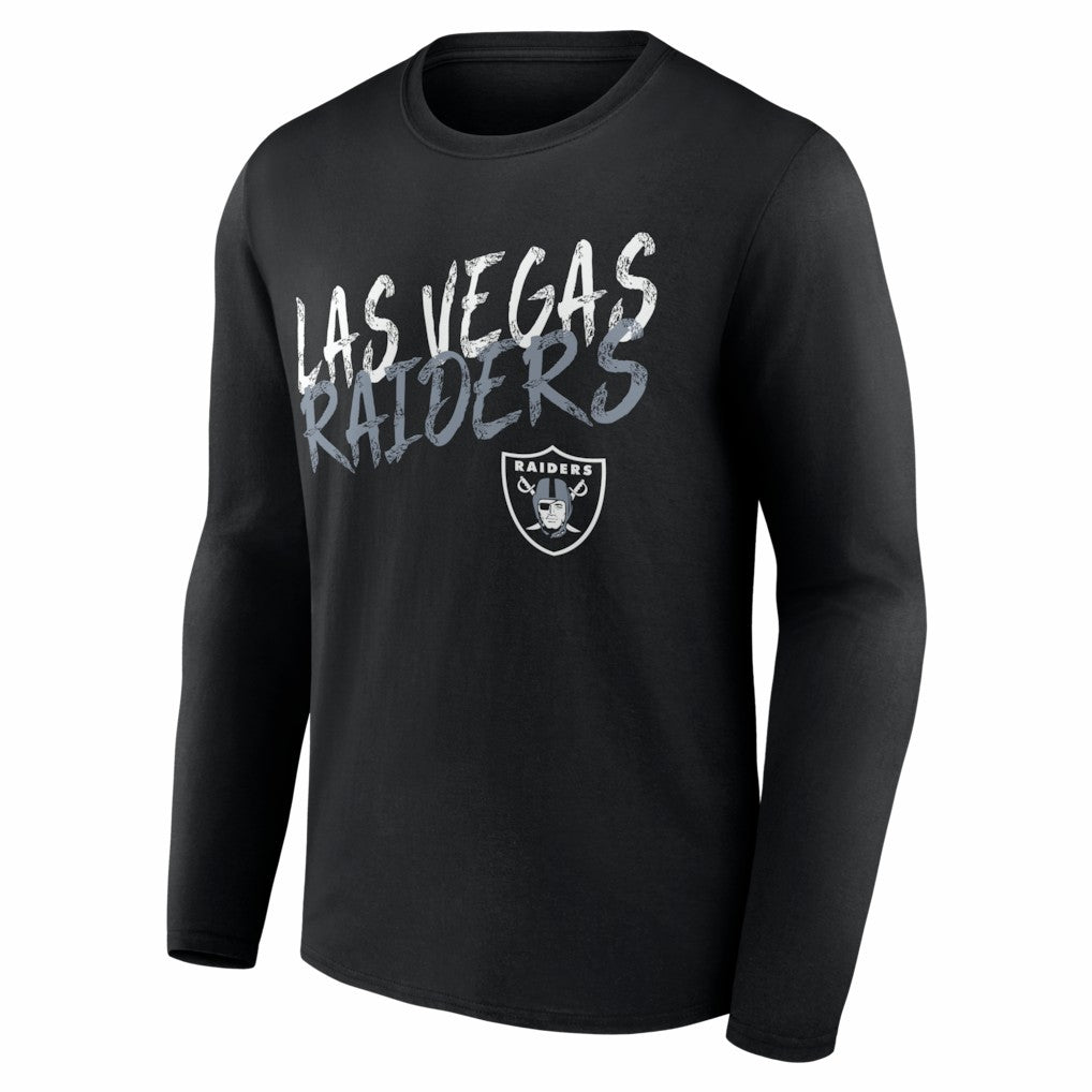 NFL Las Vegas Raiders Hustle Personalized Name & Number Long Sleeve T-Shirt