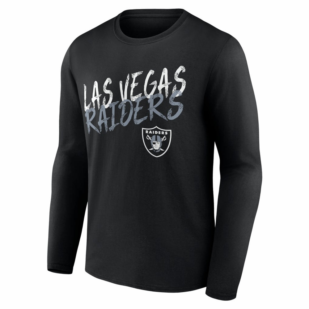 NFL Las Vegas Raiders Hustle Personalized Name & Number Long Sleeve T-Shirt