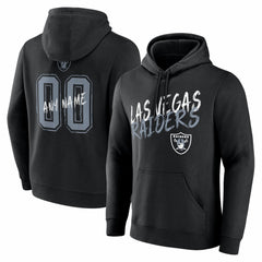 NFL Las Vegas Raiders Hustle Personalized Name & Number Hoodie
