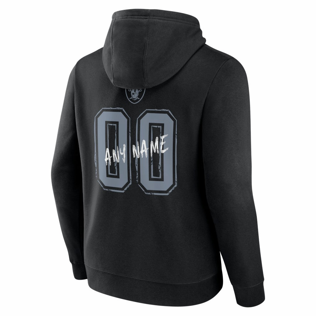 NFL Las Vegas Raiders Hustle Personalized Name & Number Hoodie