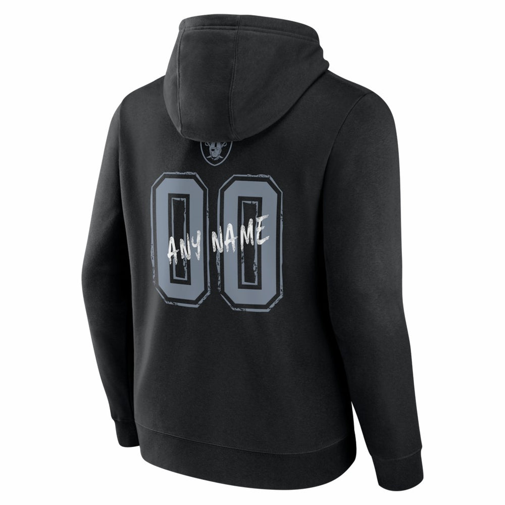 NFL Las Vegas Raiders Hustle Personalized Name & Number Hoodie