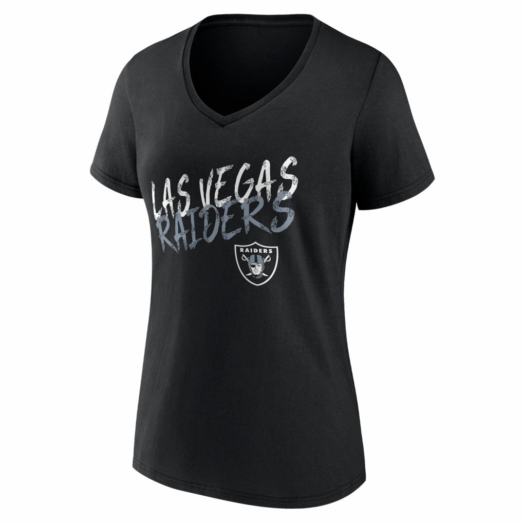 NFL Las Vegas Raiders Women's Hustle Personalized Name & Number V-Neck T-Shirt