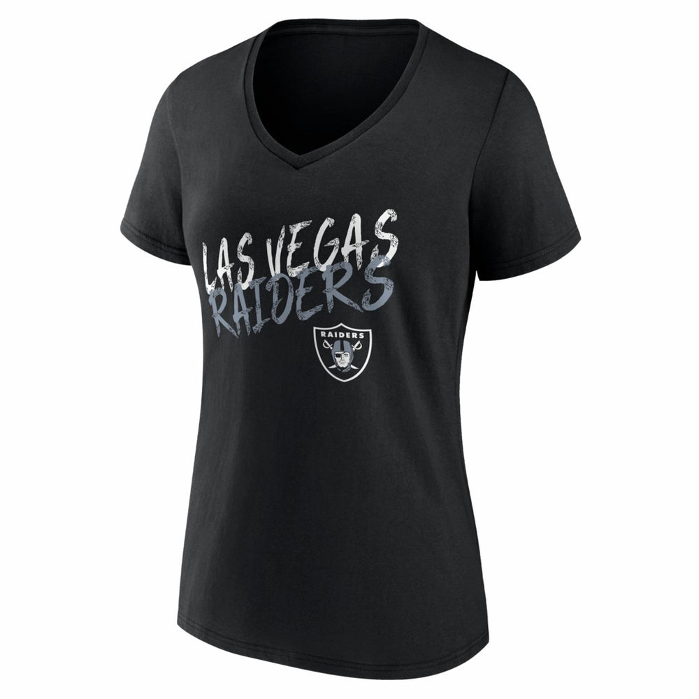 NFL Las Vegas Raiders Women's Hustle Personalized Name & Number V-Neck T-Shirt