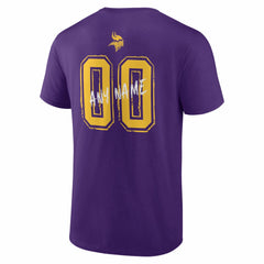 NFL Minnesota Vikings Hustle Personalized Name & Number T-Shirt