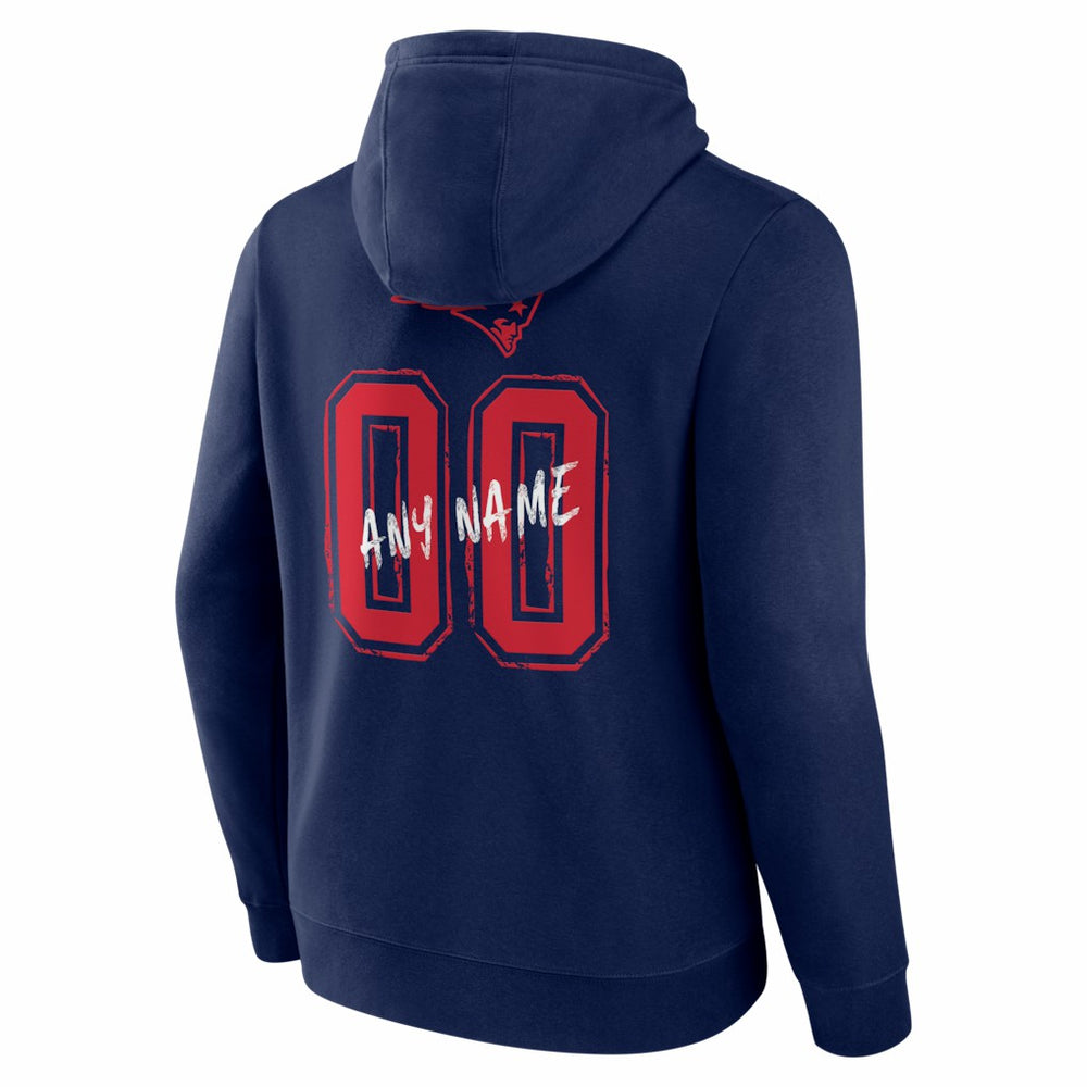 NFL New England Patriots Hustle Personalized Name & Number Hoodie