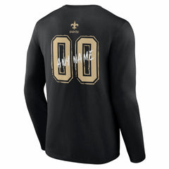 NFL New Orleans Saints Hustle Personalized Name & Number Long Sleeve T-Shirt
