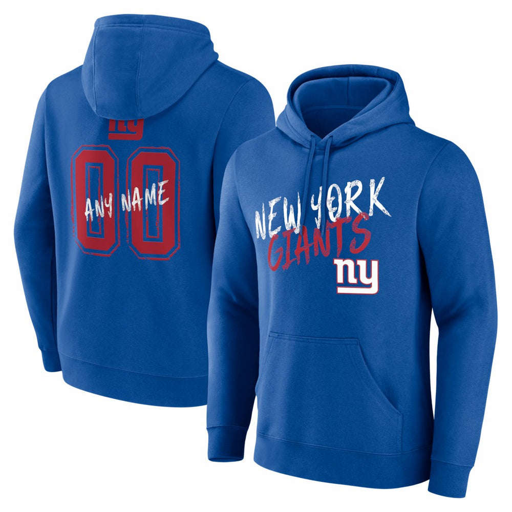 NFL New York Giants Hustle Personalized Name & Number Hoodie