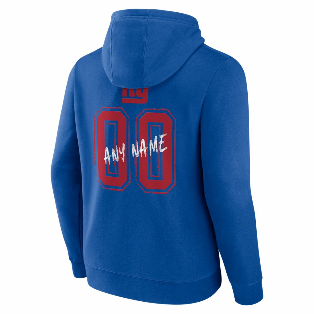 NFL New York Giants Hustle Personalized Name & Number Hoodie