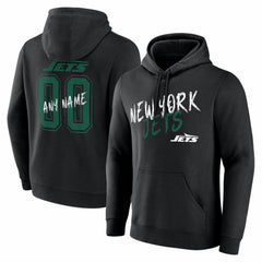 NFL New York Jets Hustle Personalized Name & Number Hoodie