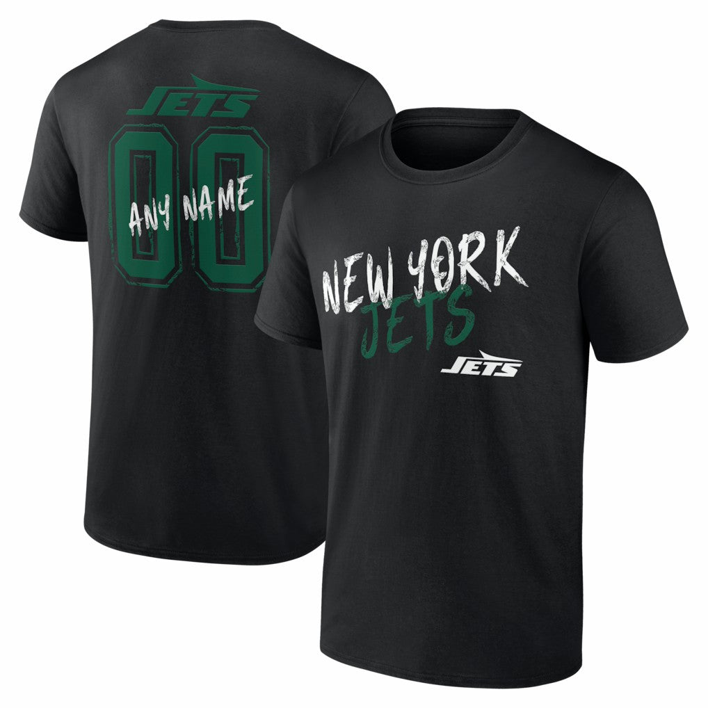 NFL New York Jets Hustle Personalized Name & Number T-Shirt