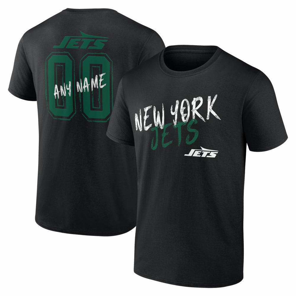 NFL New York Jets Hustle Personalized Name & Number T-Shirt