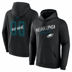 NFL Philadelphia Eagles Hustle Personalized Name & Number Hoodie
