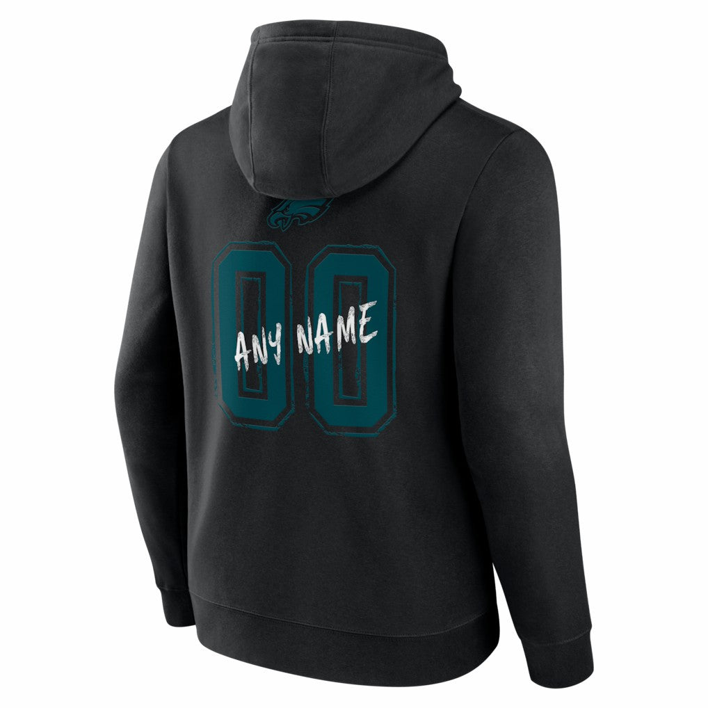 NFL Philadelphia Eagles Hustle Personalized Name & Number Hoodie