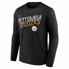 NFL Pittsburgh Steelers Hustle Personalized Name & Number Long Sleeve T-Shirt