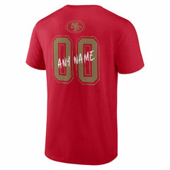 NFL San Francisco 49ers Hustle Personalized Name & Number T-Shirt