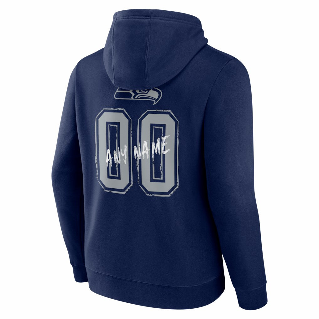 NFL Seattle Seahawks Hustle Personalized Name & Number Hoodie