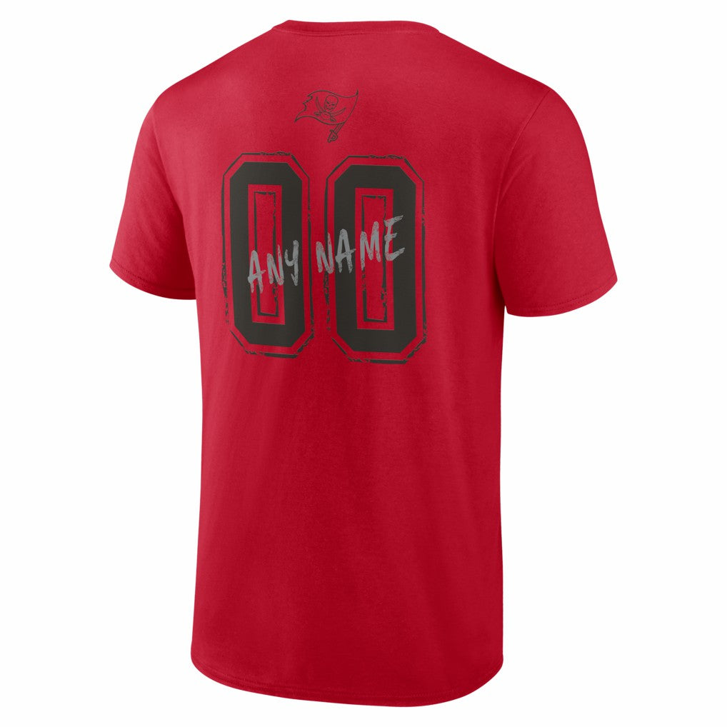 NFL Tampa Bay Buccaneers Hustle Personalized Name & Number T-Shirt