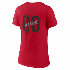 NFL Tampa Bay Buccaneers Women's Hustle Personalized Name & Number V-Neck T-Shirt