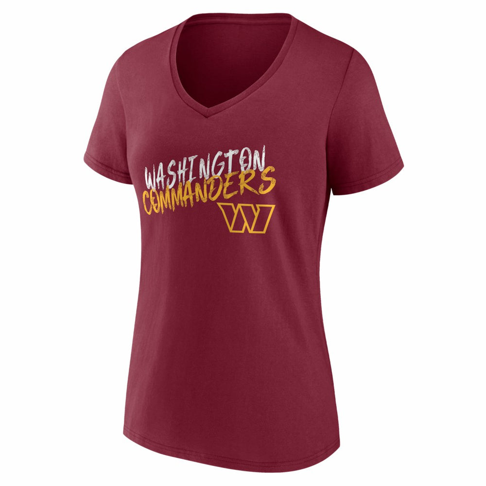 NFL Washington Commanders Women's Hustle Personalized Name & Number V-Neck T-Shirt