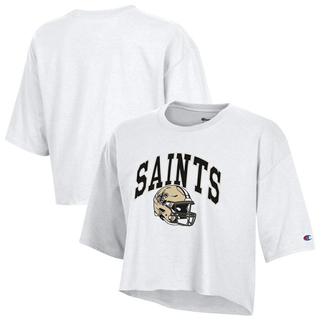 NFL New Orleans Saints Women's Boyfriend Cropped T-Shirt