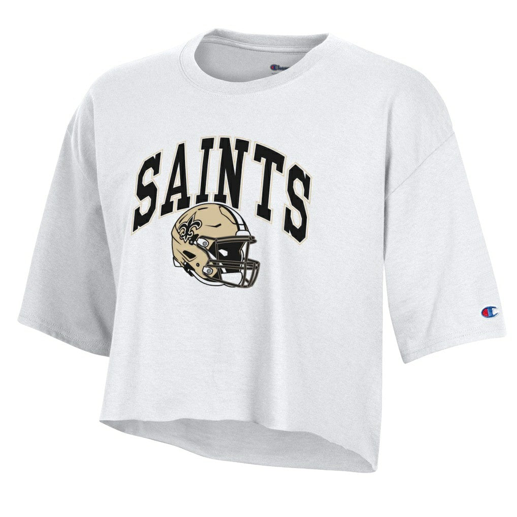 NFL New Orleans Saints Women's Boyfriend Cropped T-Shirt