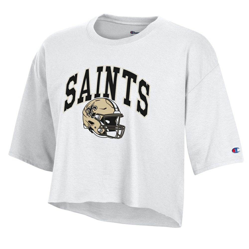 NFL New Orleans Saints Women's Boyfriend Cropped T-Shirt