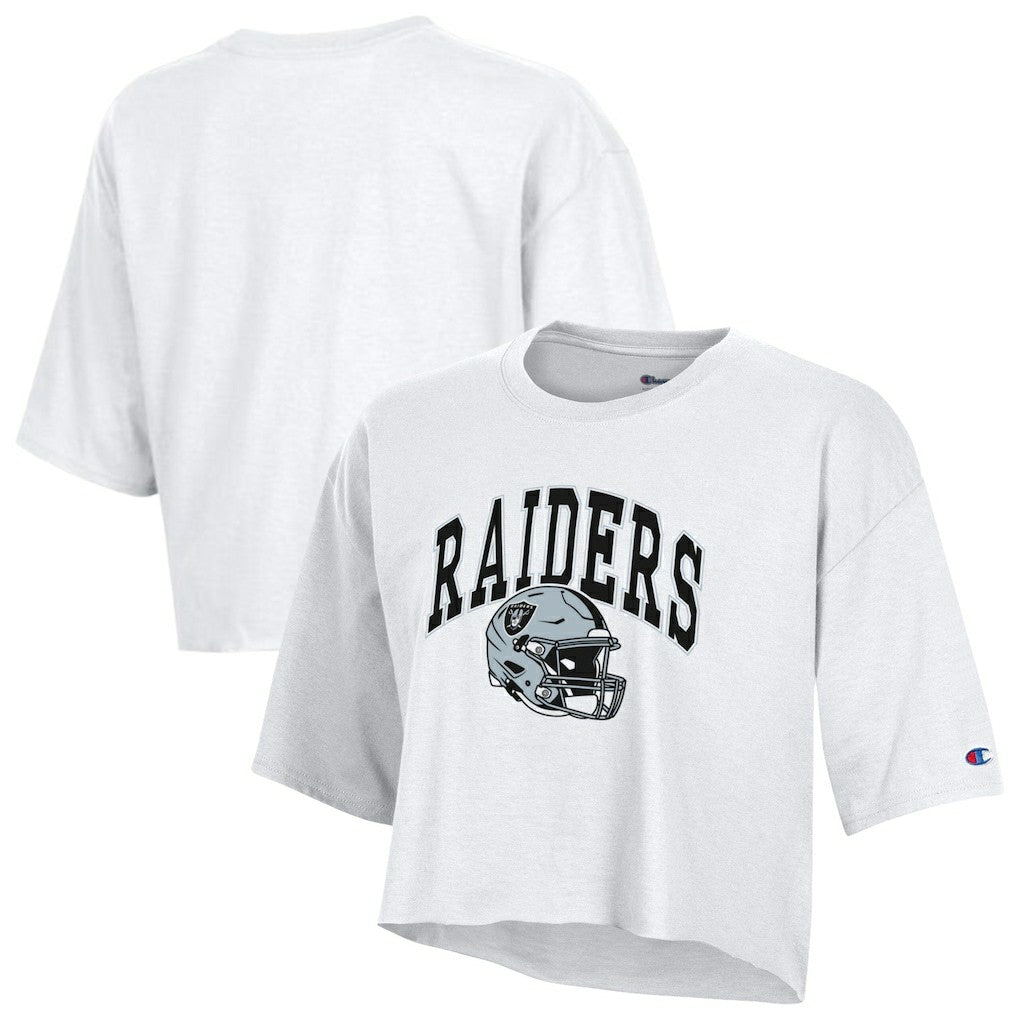 NFL Las Vegas Raiders Women's Boyfriend Cropped T-Shirt