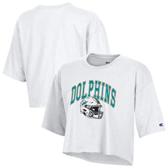 NFL Miami Dolphins Women's Boyfriend Cropped T-Shirt