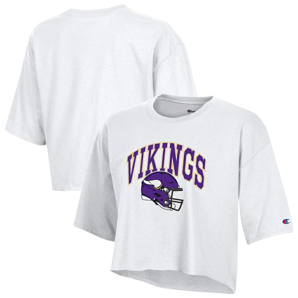 NFL Minnesota Vikings Women's Boyfriend Cropped T-Shirt