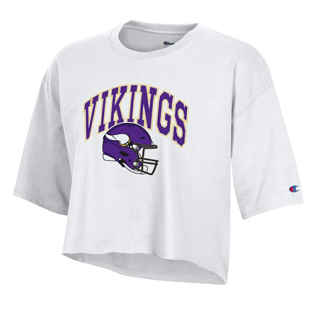 NFL Minnesota Vikings Women's Boyfriend Cropped T-Shirt
