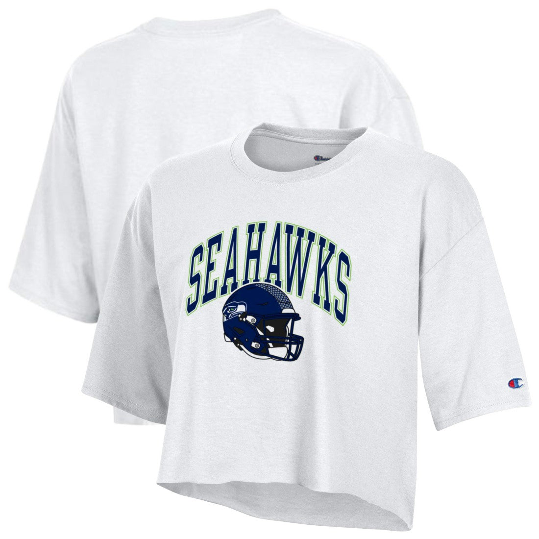NFL Seattle Seahawks Women's Boyfriend Cropped T-Shirt