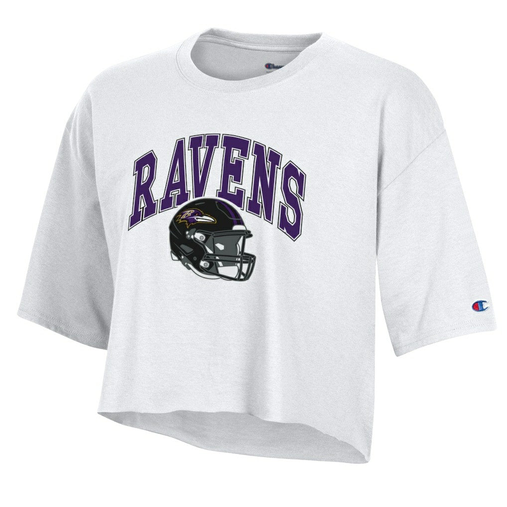 NFL Baltimore Ravens Women's Boyfriend Cropped T-Shirt