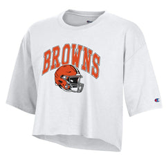 NFL Cleveland Browns Women's Boyfriend Cropped T-Shirt