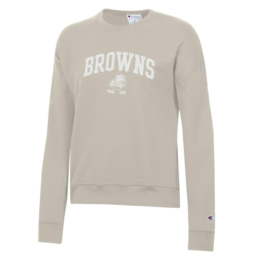 NFL Cleveland Browns Women's Powerblend Cocoa Butter Fleece Sweatshirt