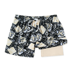NFL New Orleans Saints Chubbies Game Day Fit Classic Lined Swim Trunks