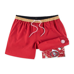 NFL San Francisco 49ers Chubbies The Secret Lined Swim Trunks