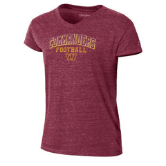 NFL Washington Commanders Women's Triumph Tri-Blend V-Neck T-Shirt