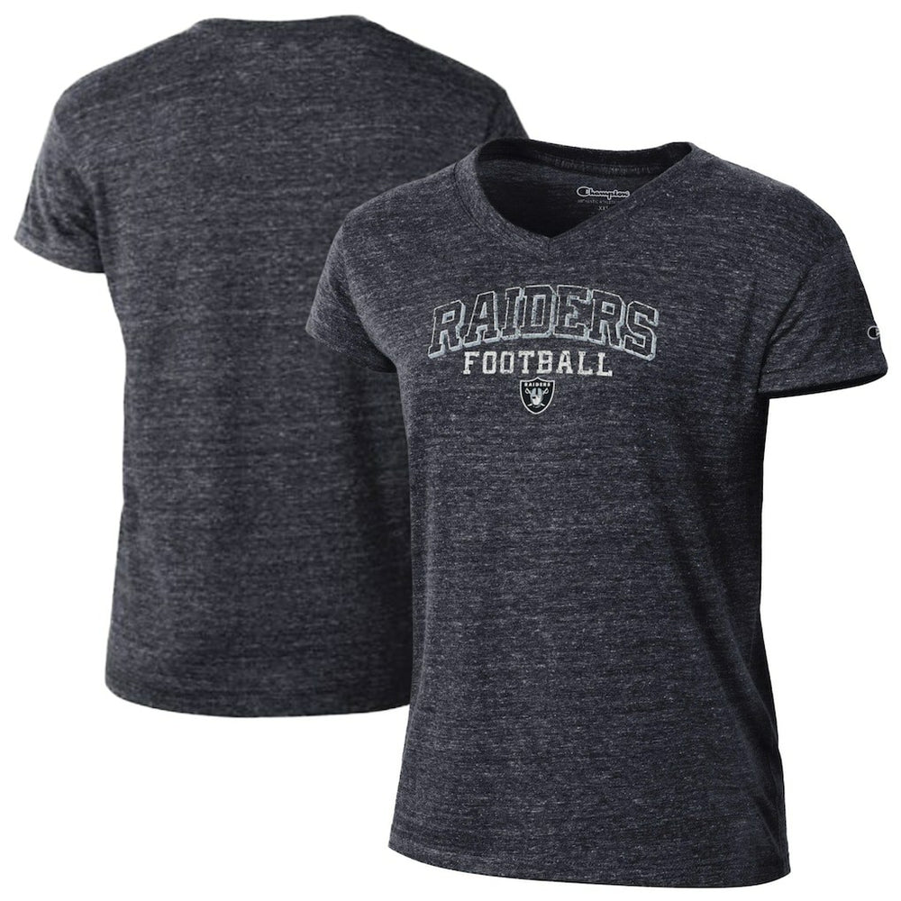 NFL Las Vegas Raiders Women's Triumph Tri-Blend V-Neck T-Shirt