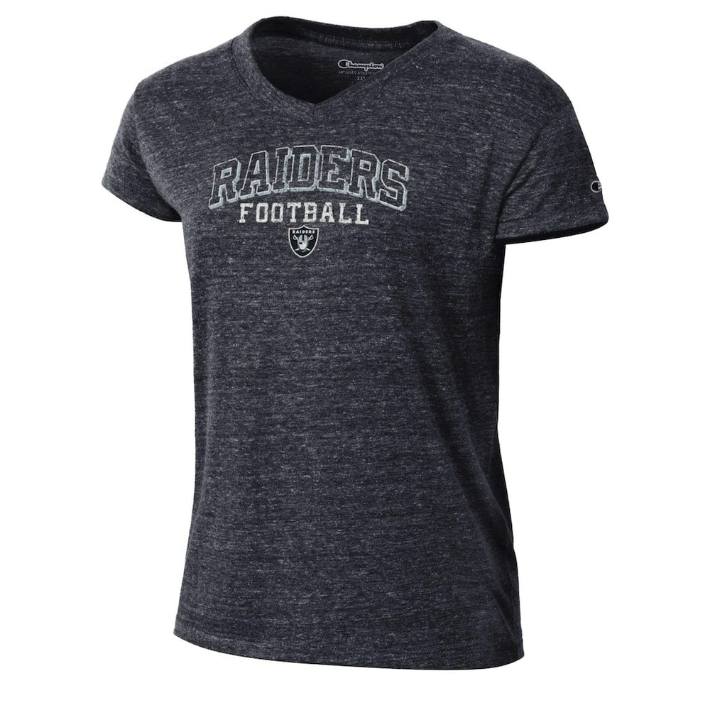 NFL Las Vegas Raiders Women's Triumph Tri-Blend V-Neck T-Shirt