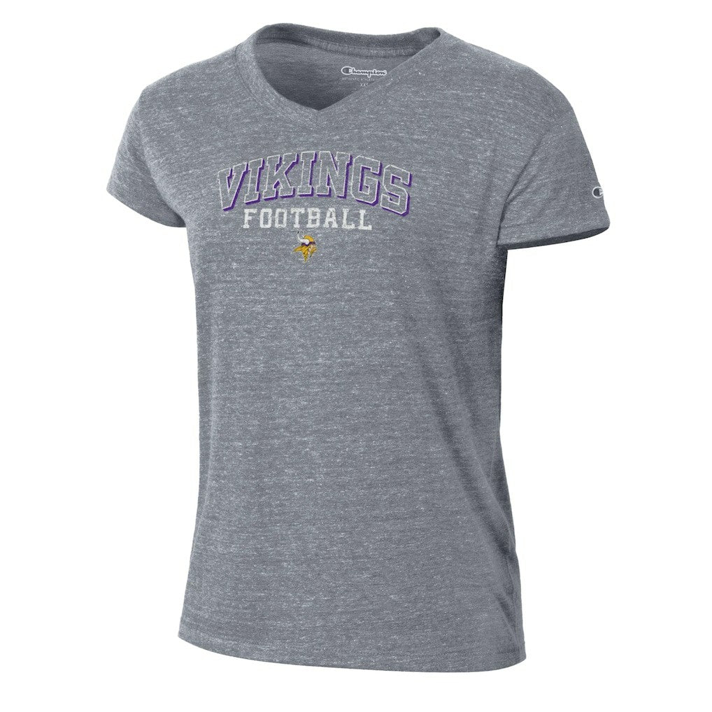 NFL Minnesota Vikings Women's Triumph Tri-Blend V-Neck T-Shirt